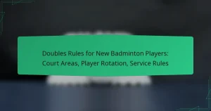 Doubles Rules for New Badminton Players: Court Areas, Player Rotation, Service Rules