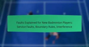 Faults Explained for New Badminton Players: Service Faults, Boundary Rules, Interference