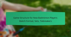 Game Structure for New Badminton Players: Match Format, Sets, Tiebreakers