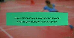 Match Officials for New Badminton Players: Roles, Responsibilities, Authority Levels